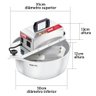 Misturador Elétrico 10 Litros Bivolt com Suporte Vira Panela Saro - 2