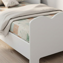 Ver imagem 3 de Cama Infantil Kids Nuvem com Colchão Incluso Mdf Grade de Proteção Montessori Quarto Criança:branco