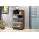 Ver imagem 3 de Armário Smart Organizador Multiuso 2 Portas com 3 Prateleiras Internas:jequitiba