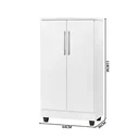 Ver imagem 4 de Armário Smart Organizador Multiuso 2 Portas com 3 Prateleiras Internas:jequitiba