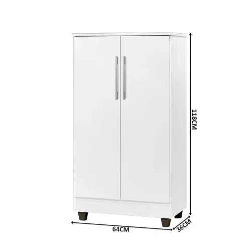 Armário Smart Organizador Multiuso 2 Portas com 3 Prateleiras Internas ...