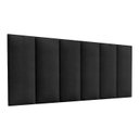Ver imagem 1 de Cabeceira Modular Sonho King 60x200 Em Suede Preto