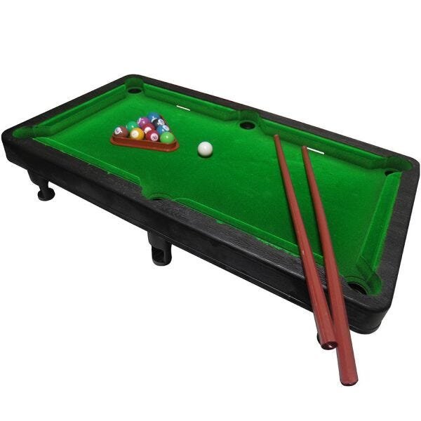 Jogo Tabuleiro De Mesa Bilhar Sinuca Snooker Infantil