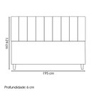 Ver imagem 4 de Cabeceira para Cama King 195 Cm Elen Suede Mostarda Suede