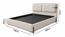 Ver imagem 6 de Cama Casal Estofada com Cabeceira Painel Duplo e Design Sofisticado