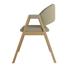 Kit 4 Cadeiras para Mesa de Jantar Moderna Linho - Balaqui Cor:bege - 6