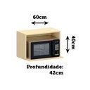 Ver imagem 4 de Nicho 100% MDF Micro-ondas 60cm Aura Luciane Móveis