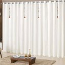 Ver imagem 1 de Cortina para Varão Simples Montella 3,00M x 2,60M 04 Peças - Branco