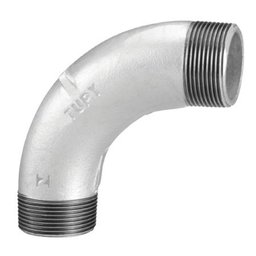 Curva Macho Galvanizado 90º 1" Tupy - 1 Curva Macho Galvanizado 90º 1" Tupy - 1