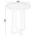 Ver imagem 4 de Mesa Bistrô Alta Decorativa Para Área Gourmet Bar Alumínio 105 cm Maya D04 Preto - Lyam Decor