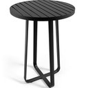 Ver imagem 1 de Mesa Bistrô Alta Decorativa Para Área Gourmet Bar Alumínio 105 cm Maya D04 Preto - Lyam Decor