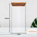 Ver imagem 4 de Kit Com 4 Potes Herméticos de Vidro 800ml, 1100ml, 1650ml e 2000ml
