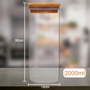 Ver imagem 5 de Kit Com 4 Potes Herméticos de Vidro 800ml, 1100ml, 1650ml e 2000ml
