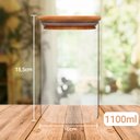 Ver imagem 3 de Kit Com 4 Potes Herméticos de Vidro 800ml, 1100ml, 1650ml e 2000ml