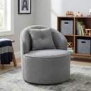 Ver imagem 1 de Poltrona Orgânica Decorativa Confortável Amore Bouclê Cinza - Montanari'S Decor