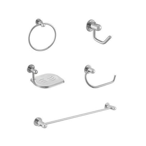 Kit para Banheiro com 5 Peças Super Meber Metais