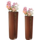 Ver imagem 1 de Vaso de Chão Decorativo Grande Torre -:marrom/kit com 2 - 70x20cm e 60x20cm