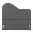 Ver imagem 5 de Cabeceira Orgânica Cama Box Queen Size Sea 160cm com Frame Suede Cinza - Abmaza