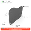 Ver imagem 3 de Cabeceira Orgânica Cama Box Queen Size Sea 160cm com Frame Suede Cinza - Abmaza