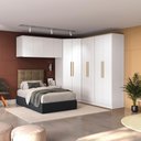 Ver imagem 2 de Quarto Modular Kappesberg Adapt Branco 6 Peças 260cm X 256cm