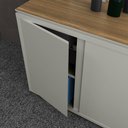 Ver imagem 5 de Balcão Buffet para Escritório 4 Portas Oslo