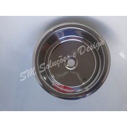 Cuba Inox 304 Redonda Embutir 20x10cm para Banheiros e Lavabos - 3