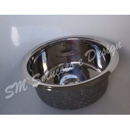 Cuba Inox 304 Redonda Embutir 20x10cm para Banheiros e Lavabos - 2