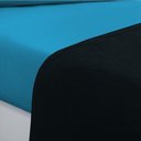 Ver imagem 3 de Jogo de Cama Malha Lençol 100% Algodão Gran Moratta 4 Peças King - Azul Marinho-azul Turqueza