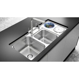 Cuba Inox C/Lixeira e Triturador 66 Ref 20229 Debacco 92,5x45x23 - 1