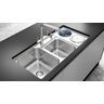 Cuba Inox C/Lixeira e Triturador 66 Ref 20229 Debacco 92,5x45x23 - 1
