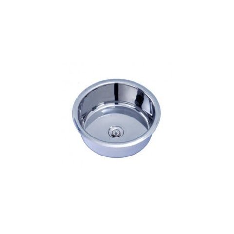 Cuba Inox 304 Redonda Embutir 25x11,5cm para Banheiros e Lavabos