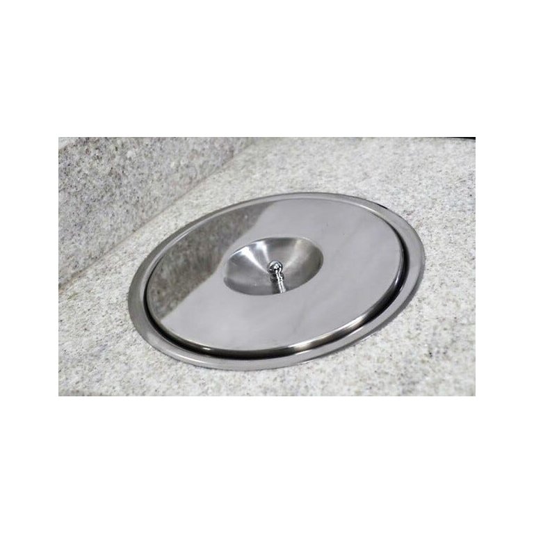 Lixeira Pia Cozinha Embutir No Granito Em Inox 5lts 20X23 CM