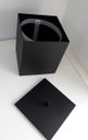 Ver imagem 3 de Lixeira para Banheiro Quadrada Latão Preto Fosco 17x17x20cm