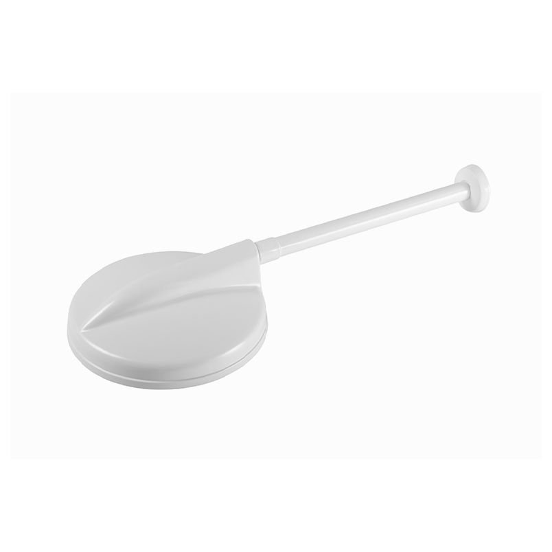 Ducha Redonda de Parede Plástica Branca 8 Pol. X 1/2 Pol. - Astra (cv81) - 1