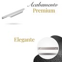 Ver imagem 2 de Kit 30 Puxadores Wave Cava 30cm Prata Alumínio para Porta de Armário Gaveta e MDF