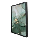 Ver imagem 3 de Quadro Decorativo Abstrato Mármore Safira em Moldura Caixa TaColado Moldura Trad 1cm Madeira Escura 