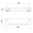 Ver imagem 2 de Porta Shampoo Prateleira de Vidro Home Meber