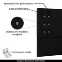 Ver imagem 3 de Cabeceira Decorativa King Size 1,95M Kors Suede Preto - Gran Belo