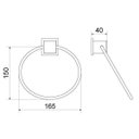 Ver imagem 2 de Porta Toalha Argola Home 217 Meber Metais