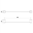 Ver imagem 2 de Porta Toalha Linear Home 555 Meber Metais
