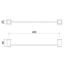 Ver imagem 2 de Porta Toalha Linear Home 507 Meber Cromado