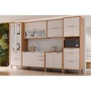 Ver imagem 5 de Balcão de Cozinha Modulado C/ Tampo Eloise C/ 2 Portas 80cm Cinamomo/platina - Mgm