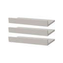Ver imagem 1 de Kit 3 Prateleiras Porta Quadros 50 X 15cm Branca Suporte Invisível