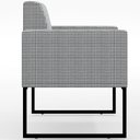 Ver imagem 7 de Kit 04 Poltronas Decorativas Sala Base fixa Metal Helô L02 Pied Poule - Lyam Decor