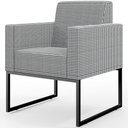 Ver imagem 3 de Kit 04 Poltronas Decorativas Sala Base fixa Metal Helô L02 Pied Poule - Lyam Decor