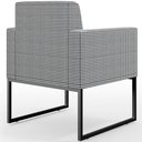 Ver mais imagens de Kit 04 Poltronas Decorativas Sala Base fixa Metal Helô L02 Pied Poule - Lyam Decor