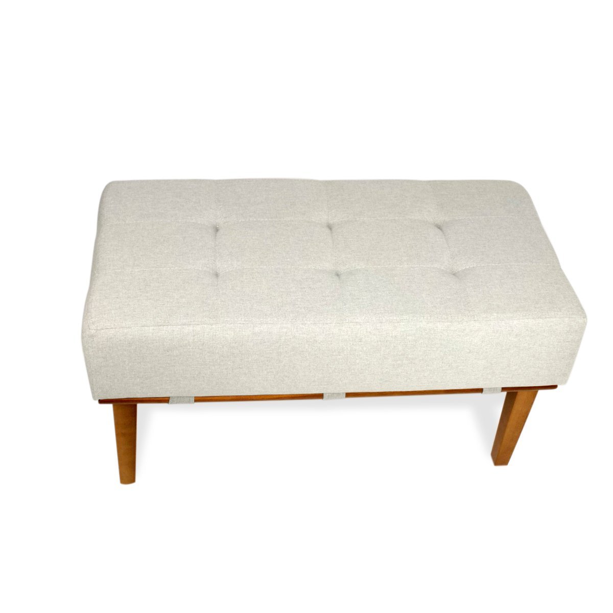 Puff Recamier Compacto Lounge Sala e Quarto em Linho 80x40