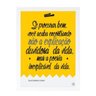 Quadro Decorativo Poema Carlos Drummond - Branco - A4 - 24x33cm - 1