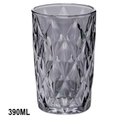 Ver imagem 2 de Conjunto Jogo 6 Copos de Vidro Diamond Alto Grande 390ml Linha Cristal Luxo Elegante Cor:fume