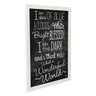 Quadro Decorativo What a Wonderful World - Branco - A4 - 24x33cm - 2